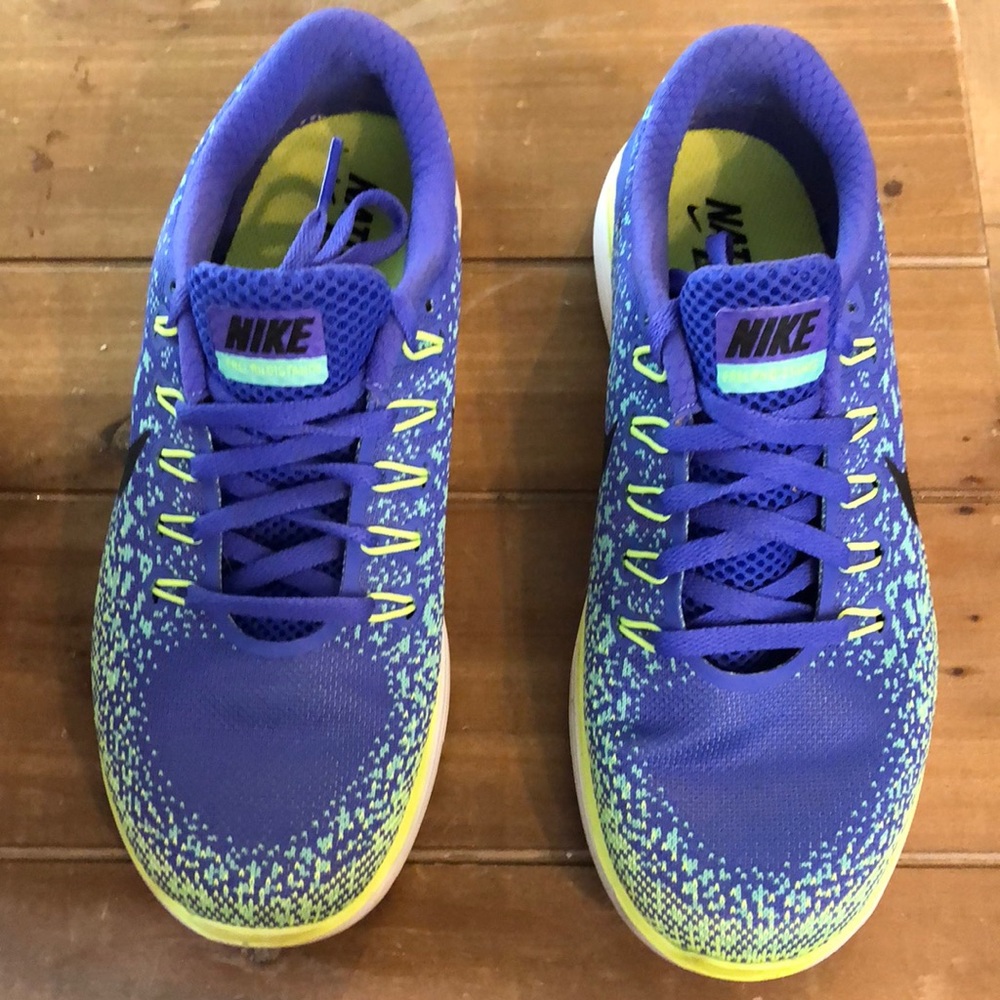 Nike| Women size 6.5|  Purple & Green Neon Color